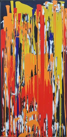 CICCIA GIUSEPPE Profumante, s.d. tecnica mista su tela cm. 200x100 firma e...