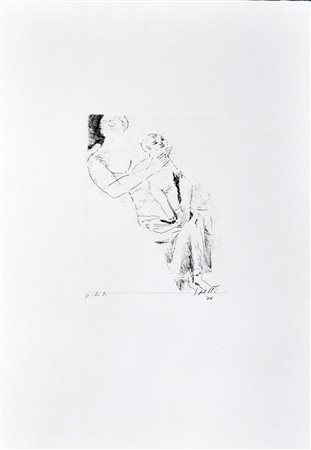 SAETTI BRUNO Maternità, 1976 acquaforte in b/n es. prova di stampa cm....