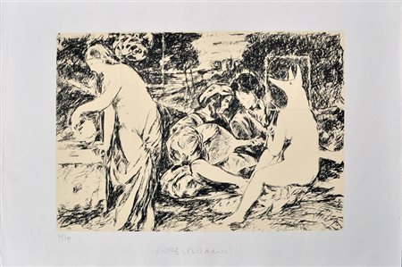 BARNI ROBERTO Senza titolo, (1982) litografia e calcografia cm. 50x70,5 es....