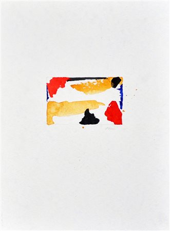 FUSI WALTER Senza titolo, s.d. acquarello su cartoncino cm. 35x25 firma in...