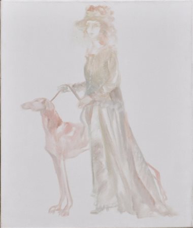 LECIC IGOR Paulette, 1981 olio su tela cm. 60x50 firma, data e titolo sul...