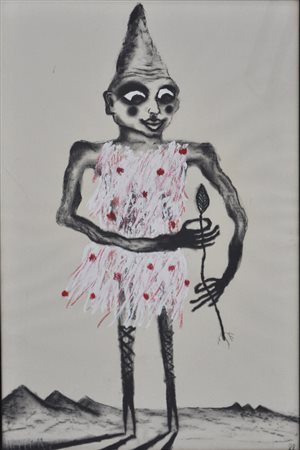 RIDLEY PHILIP Senza titolo, 1988 tecnica mista su carta cm. 78x52 firma in...