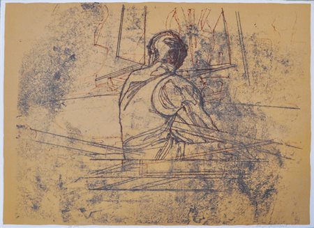 TORNABUONI LORENZO Vogatore, s.d. litografia a colori cm. 50x70 es. 78/100...