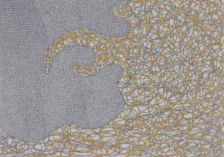 COCA ALDO Senza titolo, s.d. tecnica mista su carta cm. 24x34 firma in basso...