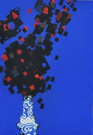 BURATTIN FRANK RINALDO Il bouquet dalle cadenze brune, 1979 olio su tela cm....