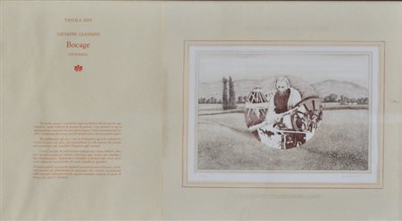 GIANNINI GUGLIELMO Bocage, 1982 litografia a colori cm. 30x40 es. P.d’A....