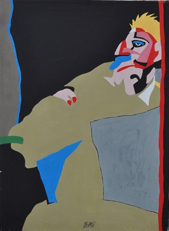 DE POLI FABIO Vanità, s.d. olio su tela cm. 70x50 firma e titolo sul retro