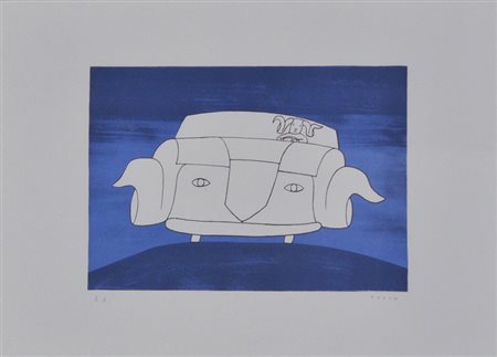 FOLON JEAN-MICHEL Senza titolo, s.d. litografia a colori cm. 43x64 es. E.A....