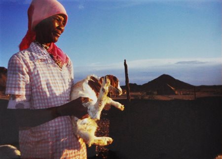PAUL WEINBERG Goat farmer, s.d. fotografia a colori cm. 30x45 es. 1/1 firma,...