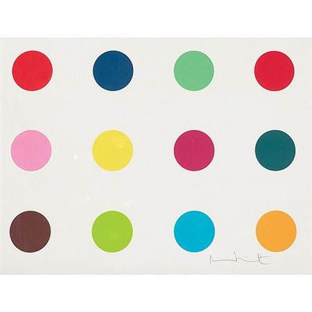 Hirst Damien Methionine, 2010 woodcut, cm. 62,3x81,3, es. 12/48 firmata in...