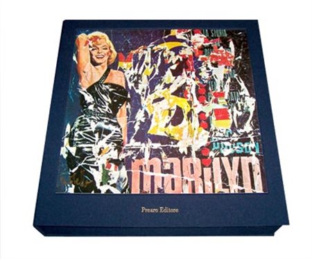 Rotella Mimmo Marilyn, 1987 Libro opera in tiratura limitata con 12 opere...