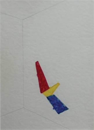 Pinelli Pino Senza titolo, 1983 tecnica mista su carta, cm. 25x18 firmata...