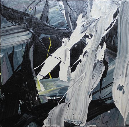 Toffoletti Pier Dinamiche olio su tela, cm. 50x50 firmato e intitolato al retro