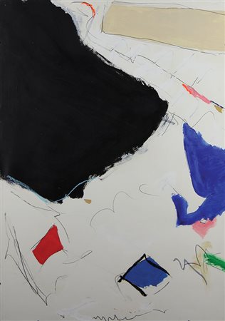 Patelli Paolo Remember lady day, 1988 tecnica mista su carta, cm 100x140...