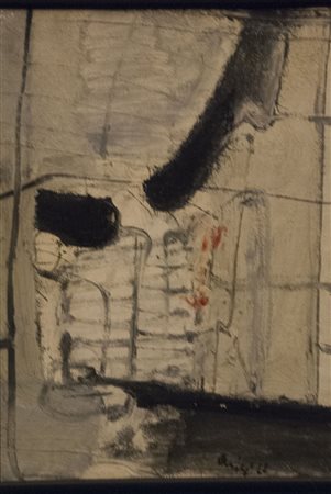 Aricò Rodolfo Senza titolo, 1962 olio su tela, cm. 35x25 firmato e datato in...
