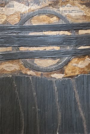 Crippa Roberto Noir au soleil, 1960 tecnica mista su tavola, cm. 80x60...