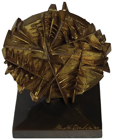 Pomodoro Arnaldo Senza titolo, 1989 scultura in ottone, diam. cm. 11,5, es....