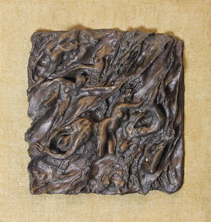 Murer Augusto Vajont, 1976 Scultura in bronzo a cera persa, cm. 45x40x10 si...