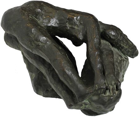Martini Arturo Morte di Saffo scultura in bronzo, cm. 20x32x17 si tratta di...