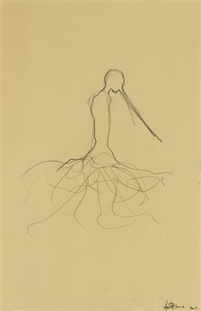 Pinna Alex Senza titolo, 2001 matita su carta, cm. 21x14 firmata e datata in...