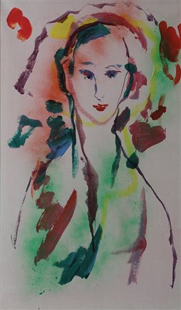 Treccani Ernasto Figura olio su tela, 50x35 firmato in basso a destra