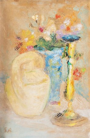 GIOVANNI ROMAGNOLI (Faenza 1893 - Bologna 1976). Olio su tavola. Cm...