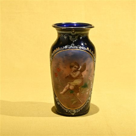 Vaso in smalto, Francia fine del XVIII secolo