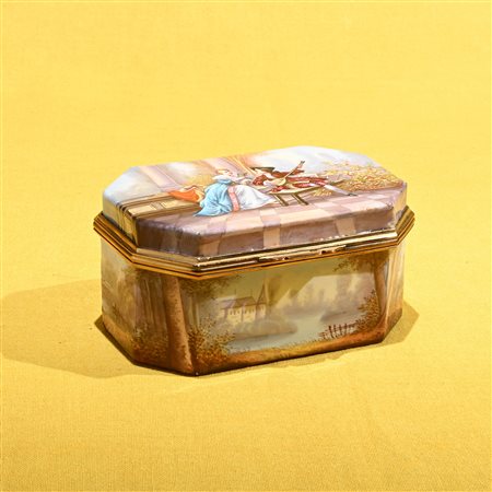 Cofanetto in smalto, Vienna XIX secolo