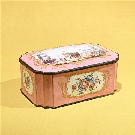 Cofanetto in smalto Battersea, fine XVIII secolo