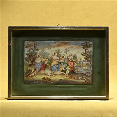 Placca in smalto, Vienna XIX secolo