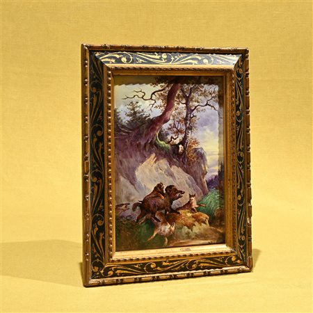 Placca in smalto, Francia XIX secolo