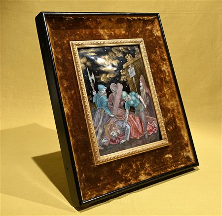 Placca in smalto, Limoges XIX secolo 