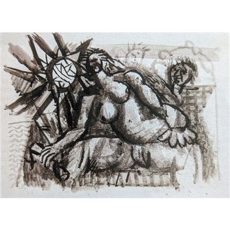 SCHWEIZER RICCARDO - NUDI FEMMINILI 50X70 TECNICA MISTA SU CARTA (CHINA....