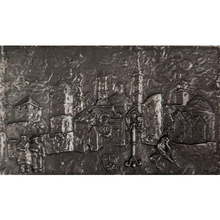 WINKLER OTHMAR - TRENTO 10.5X18.5 BASSORILIEVO SU METALLO P.A.