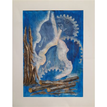 ADESSI ANNAMARIA - VAIA 49x62 CON PASSPARTOU (2019)