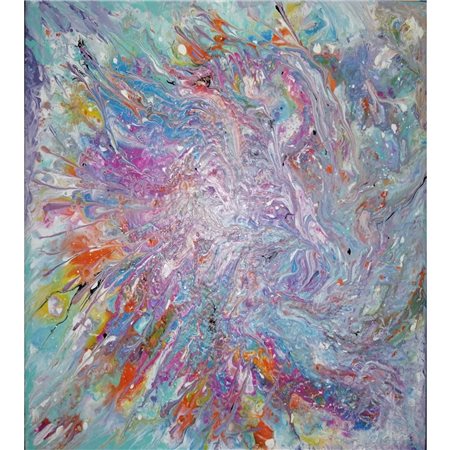 MAZZAFERRO ELEONORA - GOOD VIBES 30x25x3 ACRILICO SU TELA