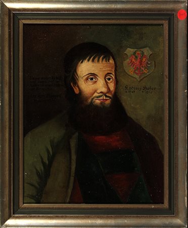 Karl Pinggera (XX sec.) Andreas Hofer, 1939 Olio su tela cm 46x36 Firma al...