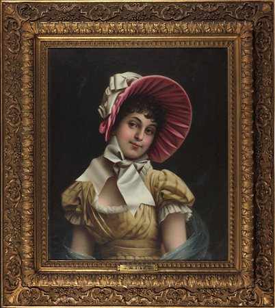 Giovanni Rota (1832-1900) Senza titolo Olio su tela cm 64x54 Firma in basso a...