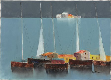 Lido Bettarini (1927-2019) Senza titolo Olio su tela cm 50x70 Firma in basso...