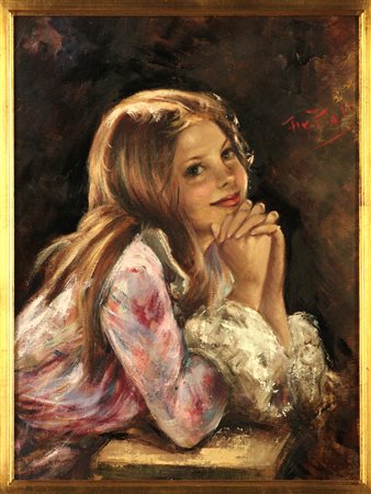 Franco Rispoli (1921-1989) Senza titolo Olio su tela cm 40x30 Firma in alto a...