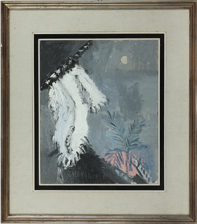 Alberto Gianquinto (1929-2003) Senza titolo Olio su tela cm 46x38 Firma in...