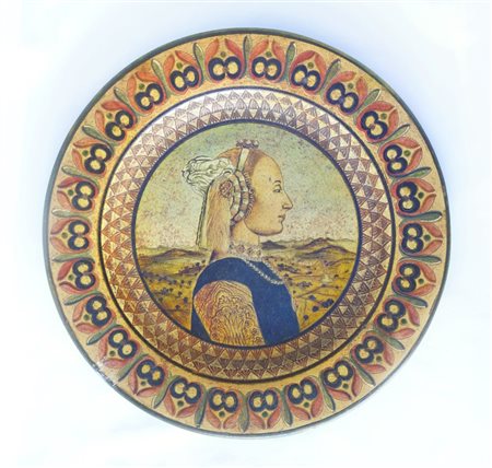 Coppia di piatti in ceramica di Maria Disperati per Etruria Montopoli