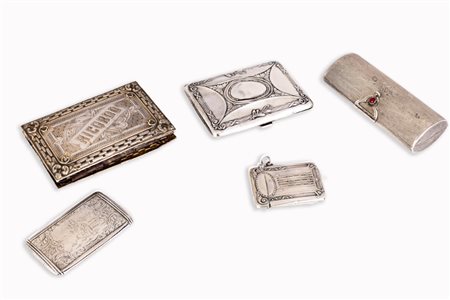 Lotto di curiosità in argento