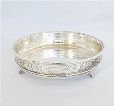 Centrotavola in metallo argentato