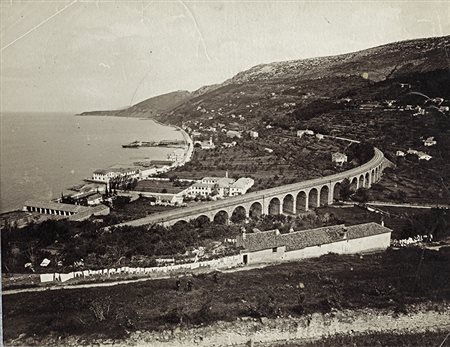 Giuseppe Wulz, 'Veduta 5 - Ferrovia meridionale primo collegamento di Triste con i territori interni all'Impero', Anni 1885 - 1895