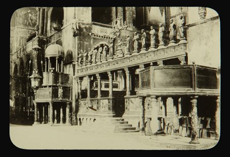Luigi Saporetti, 'Venezia interno di San Marco', Inizio 1900