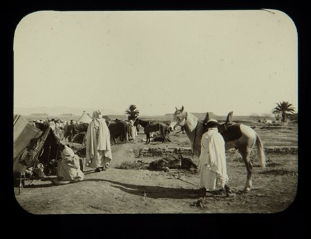 Luigi Saporetti, 'Campement D'un Goum Biskra', 1905
