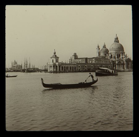 Luigi Saporetti, 'Venezia Gondola e Santa Maria della Salute', Inizio 1900