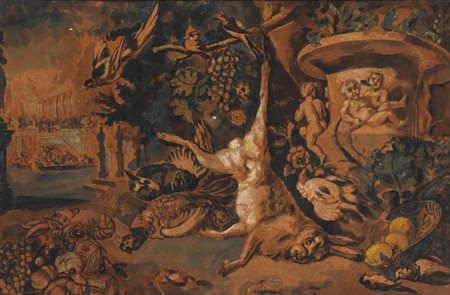 Jan Baptist Weenix (neimodi_di) (Amsterdam 1642-Amsterdam 1719) Natura morta...