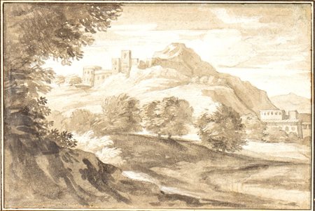 Alessio De Marchis (attribuito a) (Napoli 1684-Perugia 1752) Paesaggio con...